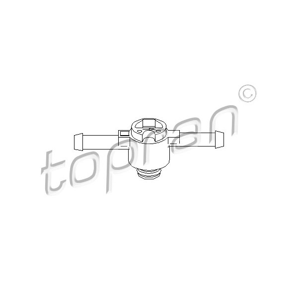 Слика на вентил, воздушен филтер TOPRAN 108 643 за Seat Toledo 2 Saloon (1M2) 1.9 TDI - 90 коњи дизел