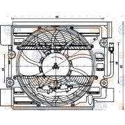 Слика 1 на вентилатор, клима уред HELLA 8EW 351 040-101