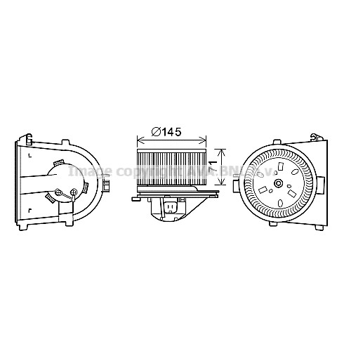 Слика на Вентилатор за парно AVA QUALITY COOLING AI8376 за Skoda Superb Sedan (3U4) 2.8 V6 - 190 коњи бензин