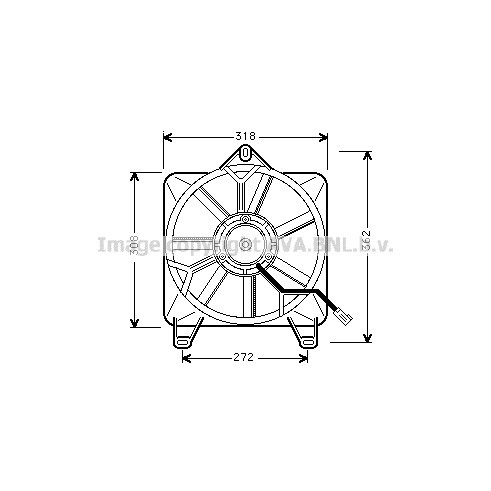 Слика на Вентилатор за парно AVA QUALITY COOLING CN7512 за Citroen BX Break XB 16 - 87 коњи бензин