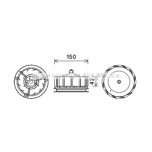 Слика на Вентилатор за парно AVA QUALITY COOLING VL8083 за камион Volvo F 10/320 - 310 коњи дизел