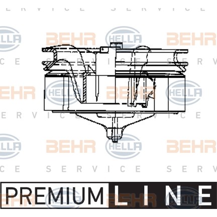 Слика на Вентилатор за парно BEHR HELLA SERVICE PREMIUM LINE 8EW 009 158-011 за камион Volvo F 12/320,F 12/330 - 320 коњи дизел