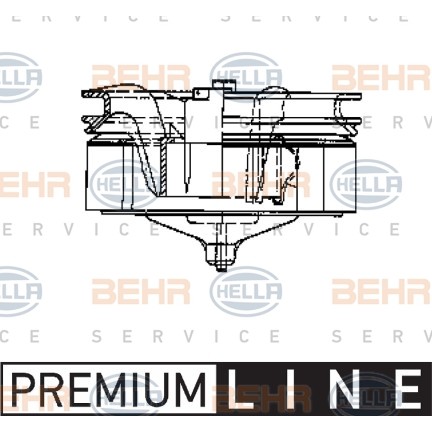 Слика на Вентилатор за парно BEHR HELLA SERVICE PREMIUM LINE 8EW 009 158-021 за камион Volvo F 12/320 - 320 коњи дизел