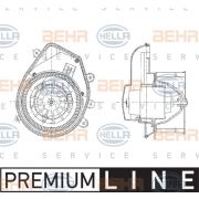 Слика 1 на Вентилатор за парно HELLA BEHR  SERVICE  PREMIUM LINE 8EW 009 159-131