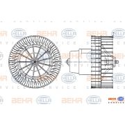 Слика 2 $на Вентилатор за парно HELLA BEHR  SERVICE  PREMIUM LINE 8EW 009 159-311