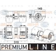 Слика 1 на Вентилатор за парно HELLA BEHR  SERVICE  PREMIUM LINE 8EW 351 043-091