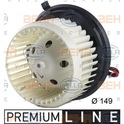 Слика на Вентилатор за парно HELLA BEHR  SERVICE  PREMIUM LINE 8EW 351 043-411 за Alfa Romeo 147 (937) Hatchback 1.9 JTD 16V - 136 коњи дизел