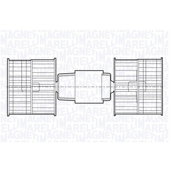 Слика на Вентилатор за парно MAGNETI MARELLI 069412677010 за BMW 5 Sedan (E28) 518 i - 105 коњи бензин