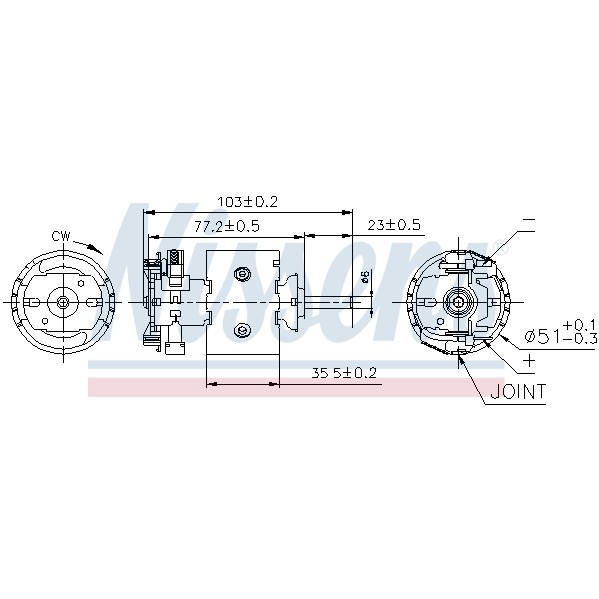 Слика на Вентилатор за парно NISSENS 87097 за VW LT 28-35 2 Bus (2DM) 2.8 TDI - 131 коњи дизел