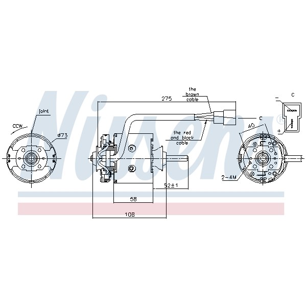 Слика на Вентилатор за парно NISSENS 87195 за камион Scania 3 Series 143 E/450 - 450 коњи дизел