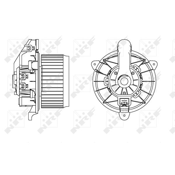 Слика на Вентилатор за парно NRF 34166 за Ford B-Max 1.5 TDCi - 75 коњи дизел