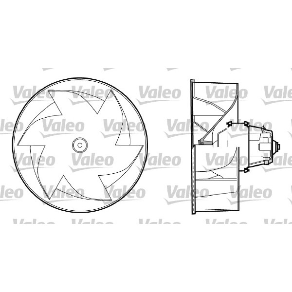 Слика на Вентилатор за парно VALEO 698433 за камион Iveco TurboTech 190-32 T - 318 коњи дизел