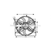 Слика 1 на Вентилатор за радиатор AVA QUALITY COOLING BW7525