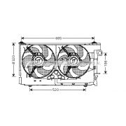 Слика 1 $на Вентилатор за радиатор AVA QUALITY COOLING CN7516