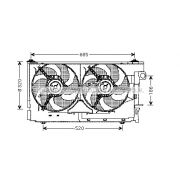 Слика 1 $на Вентилатор за радиатор AVA QUALITY COOLING CN7518