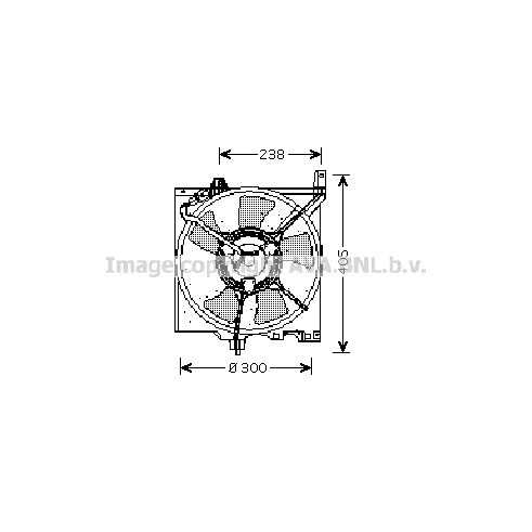 Слика на Вентилатор за радиатор AVA QUALITY COOLING DN7506 за Nissan Primera (P10) 2.0 GT 4x4 - 143 коњи бензин