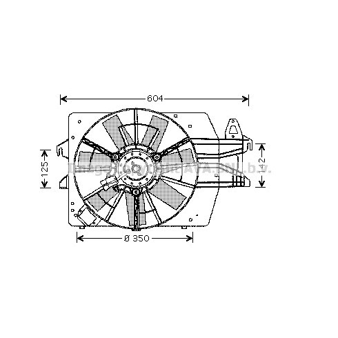 Слика на Вентилатор за радиатор AVA QUALITY COOLING FD7518