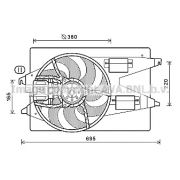 Слика 1 на Вентилатор за радиатор AVA QUALITY COOLING FD7555