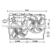 Слика 1 $на Вентилатор за радиатор AVA QUALITY COOLING FT7585