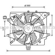 Слика 1 на Вентилатор за радиатор AVA QUALITY COOLING HY7563