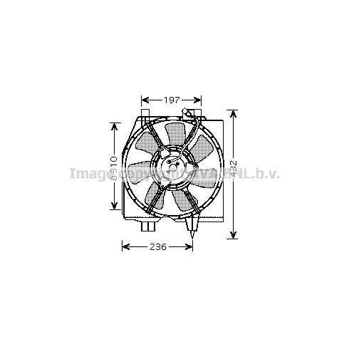 Слика на Вентилатор за радиатор AVA QUALITY COOLING MZ7540