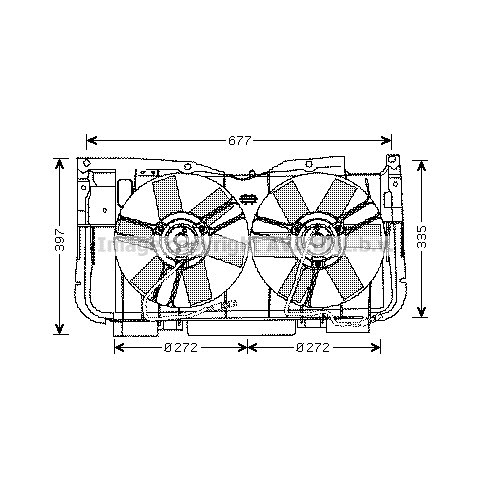 Слика на Вентилатор за радиатор AVA QUALITY COOLING PE7515