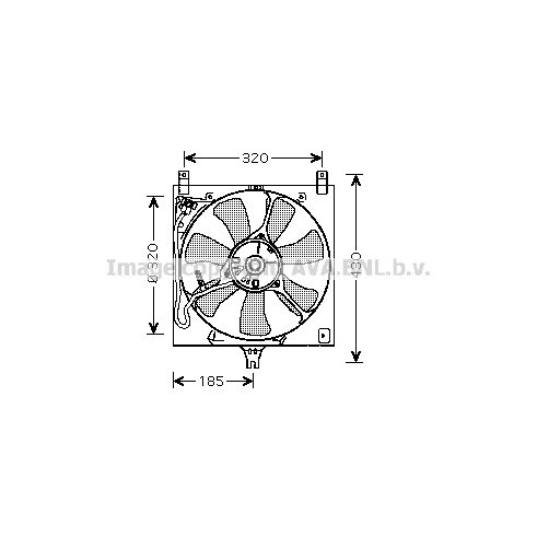 Слика на Вентилатор за радиатор AVA QUALITY COOLING SZ7504 за Suzuki Ignis 2 1.3 - 94 коњи бензин