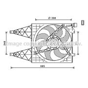 Слика 1 $на Вентилатор за радиатор AVA QUALITY COOLING VN7532