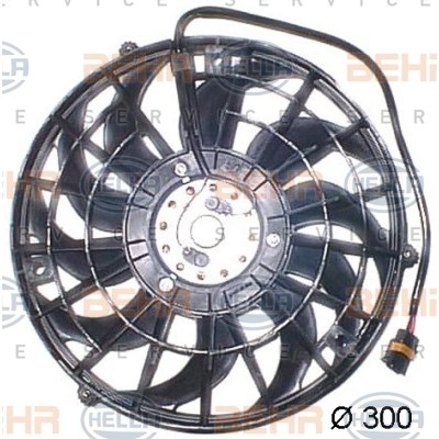 Слика на Вентилатор за радиатор BEHR HELLA SERVICE 8EW 009 157-311 за Opel Corsa B Box 1.7 D - 60 коњи дизел