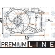 Слика 1 на Вентилатор за радиатор BEHR HELLA SERVICE PREMIUM LINE 8EW 351 041-291