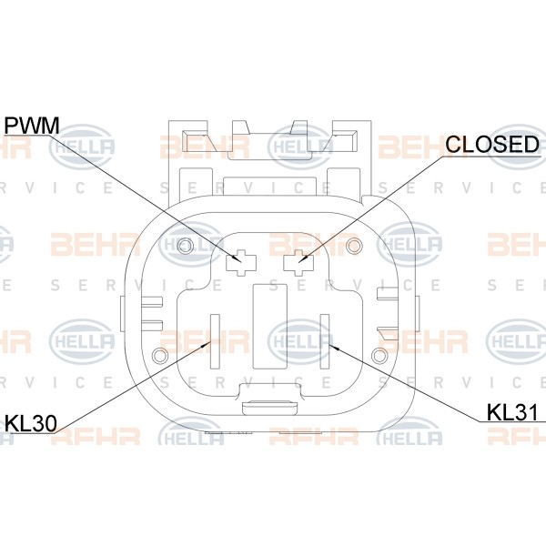 Слика на Вентилатор за радиатор BEHR HELLA SERVICE PREMIUM LINE 8EW 351 151-091