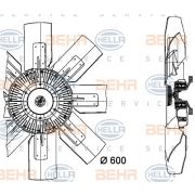 Слика 1 $на Вентилатор за радиатор BEHR HELLA SERVICE PREMIUM LINE 8MV 376 728-011