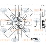 Слика 1 $на Вентилатор за радиатор BEHR HELLA SERVICE PREMIUM LINE 8MV 376 729-181