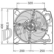 Слика 1 $на Вентилатор за радиатор DENSO DER01005