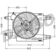 Слика 1 на Вентилатор за радиатор DENSO DER01011
