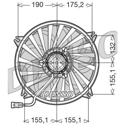 Слика на Вентилатор за радиатор DENSO DER07005