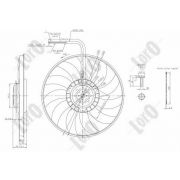 Слика 3 $на Вентилатор за радиатор DEPO-LORO 003-014-0001