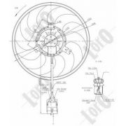 Слика 3 на Вентилатор за радиатор DEPO-LORO 037-014-0022