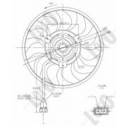 Слика 3 на Вентилатор за радиатор DEPO-LORO 053-014-0023