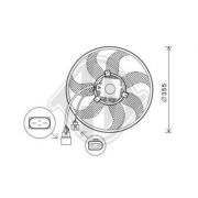 Слика 1 $на Вентилатор за радиатор DIEDERICHS Climate DCL1238