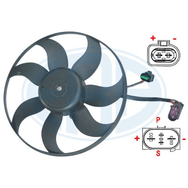 Слика на Вентилатор за радиатор ERA 352061 за Skoda Laura (1Z3) 1.4 TSI - 122 коњи бензин