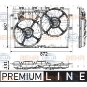 Слика 1 на Вентилатор за радиатор HELLA BEHR  SERVICE  PREMIUM LINE 8EW 351 041-451