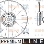 Слика 1 на Вентилатор за радиатор HELLA BEHR  SERVICE  PREMIUM LINE 8MV 376 727-141