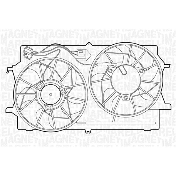 Слика на Вентилатор за радиатор MAGNETI MARELLI 069422317010