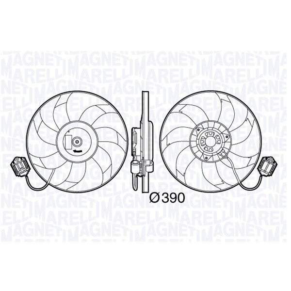 Слика на Вентилатор за радиатор MAGNETI MARELLI 069422585010 за Opel Insignia Sports Tourer 1.8 - 140 коњи бензин