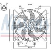 Слика 1 $на Вентилатор за радиатор NISSENS 85014