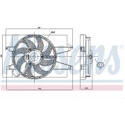 Слика 1 $на Вентилатор за радиатор NISSENS 85030