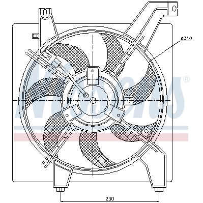 Слика на Вентилатор за радиатор NISSENS 85034 за Hyundai Elantra Saloon (XD) 2.0 CRDi - 113 коњи дизел