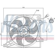 Слика 1 на Вентилатор за радиатор NISSENS 85085