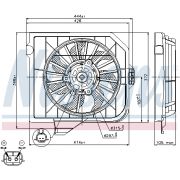 Слика 1 $на Вентилатор за радиатор NISSENS 85090